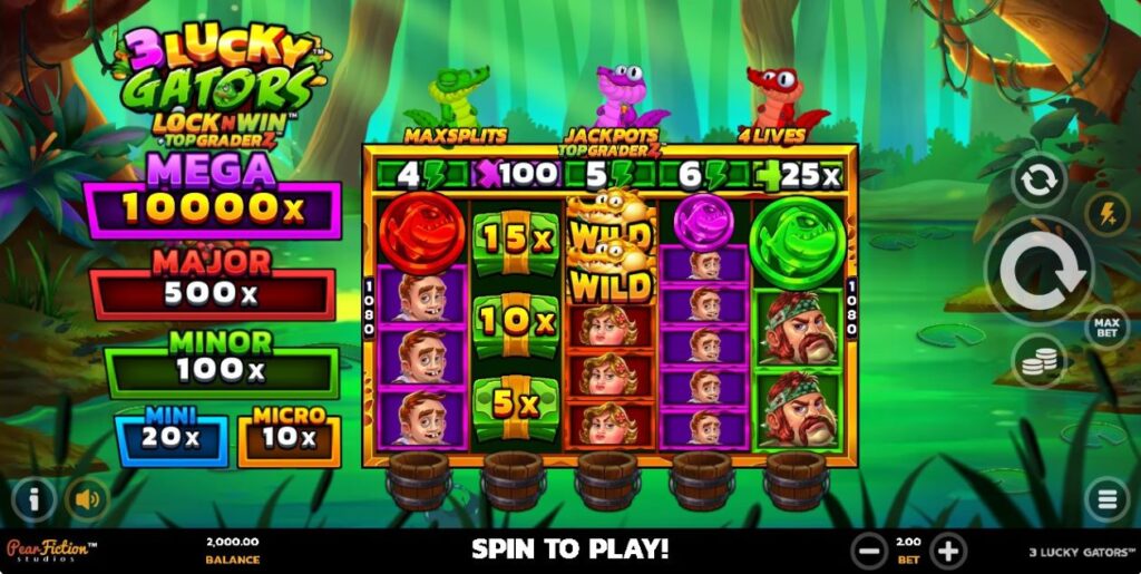 3 Lucky Gators Theme and design